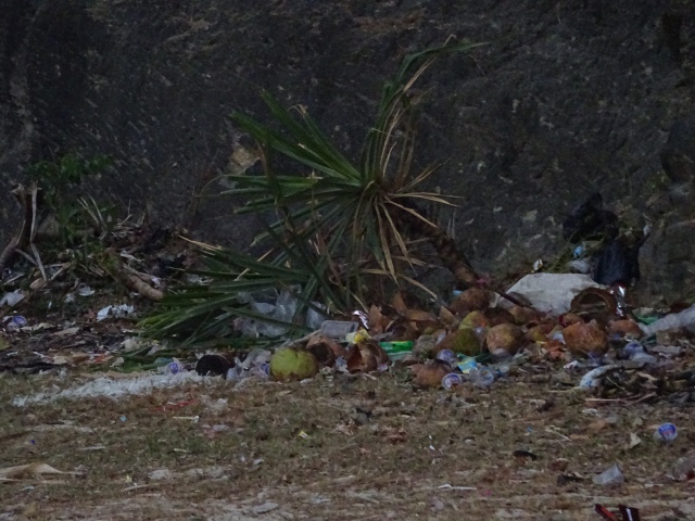 Garbage on streets of Kuta